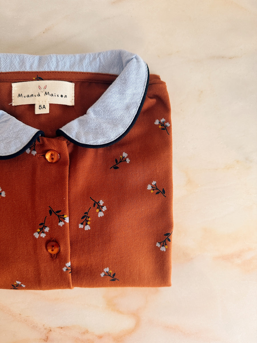 Blusa Vintage Flores Caldero