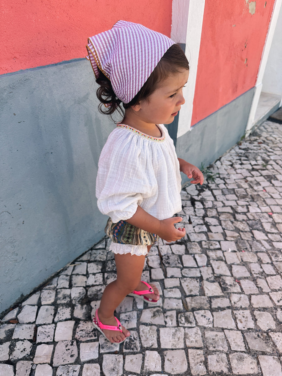 Blusa Volumen Blanca