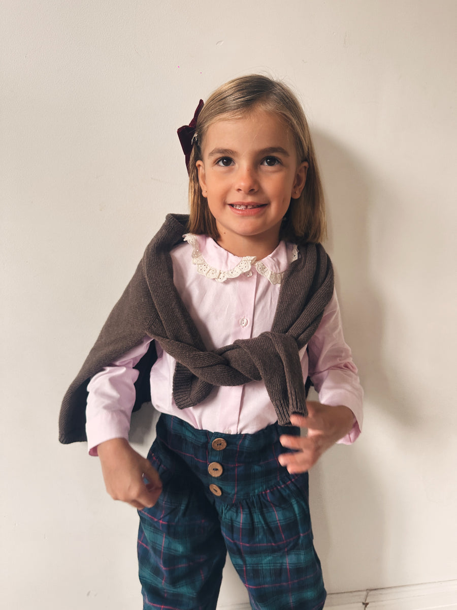 Blusa Vintage Oxford Rosita