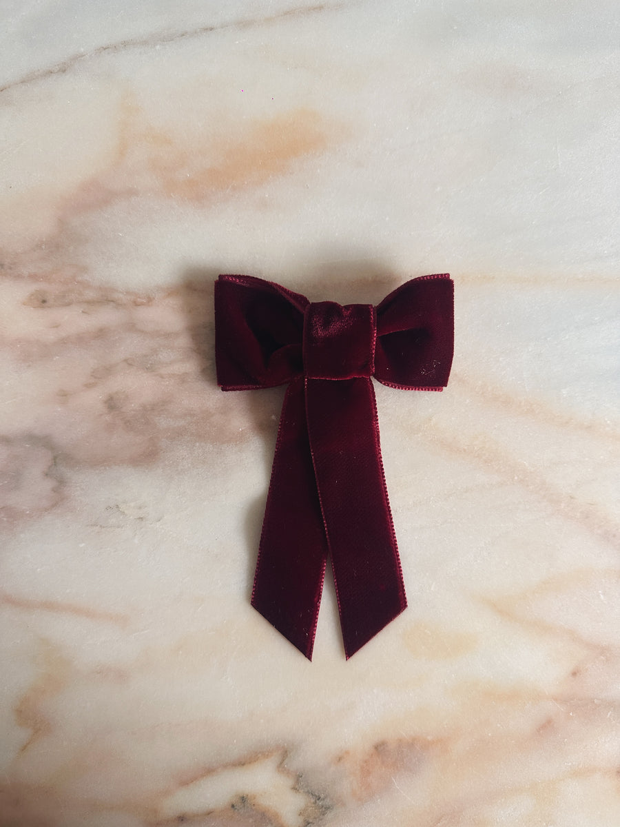 Lazo Terciopelo Burdeos