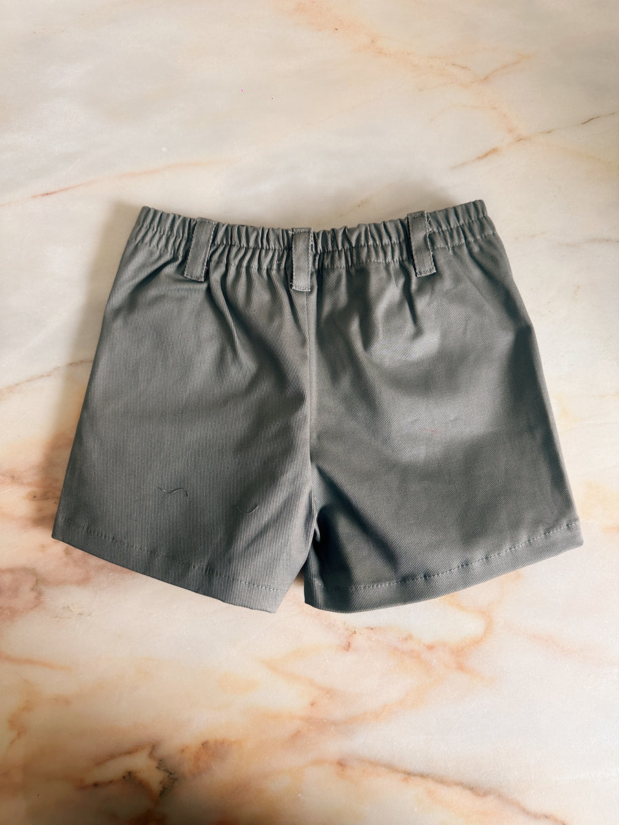 Pantalón Corto Sarga Gris