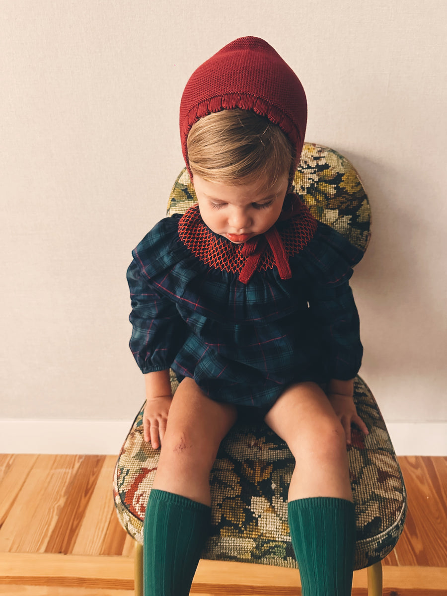 Ranita Smock Escocés Viyela Azul