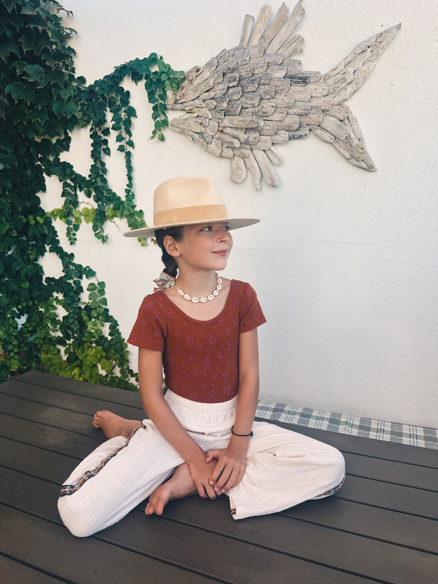 Pantalón Bambula Lino Beige