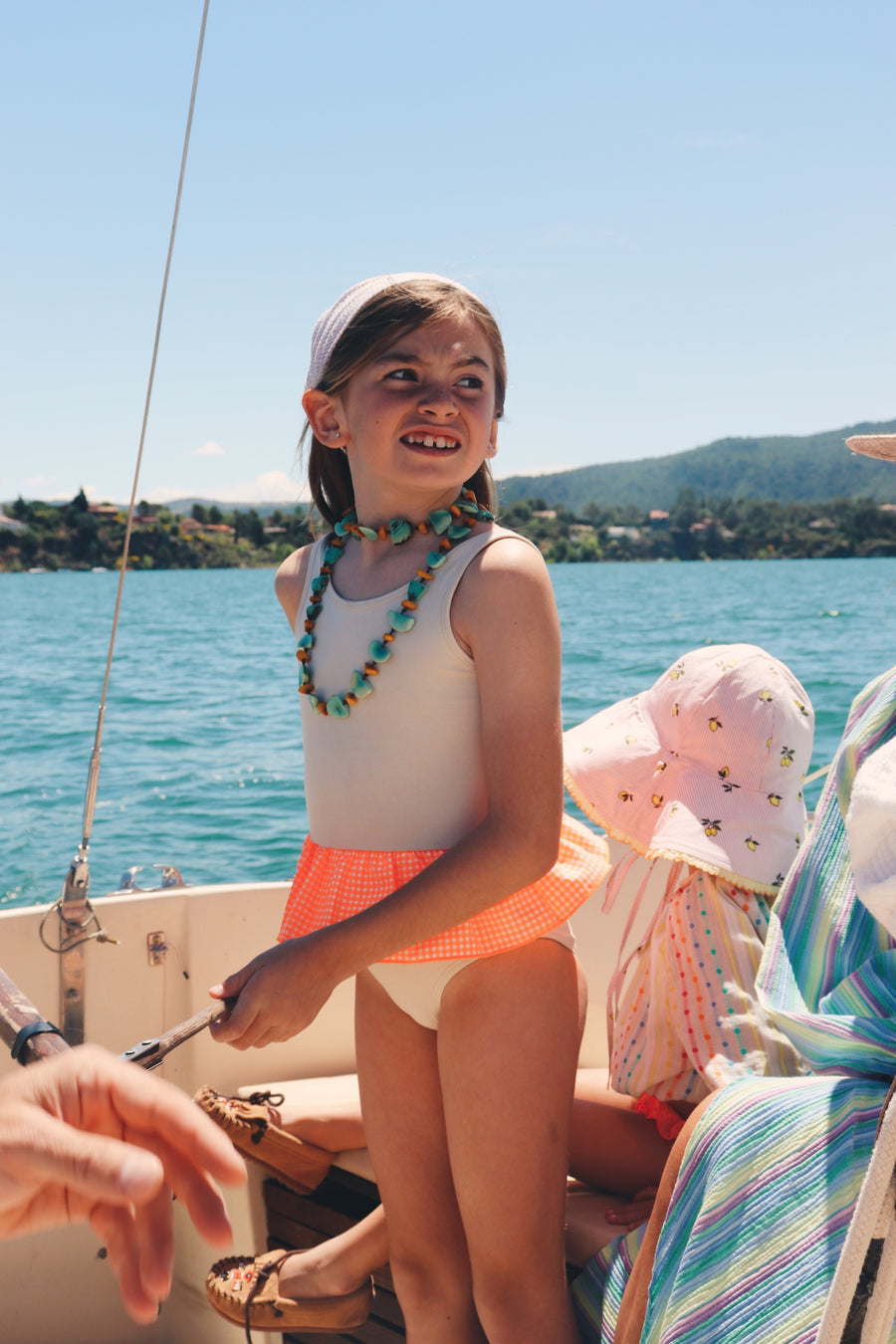 Traje de Baño Vichy Naranja