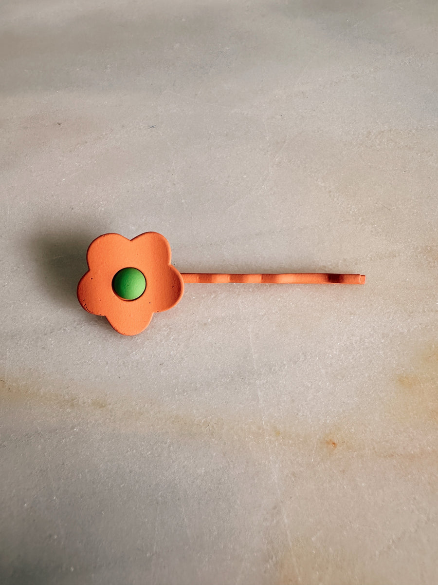 Pinza Flor Naranja