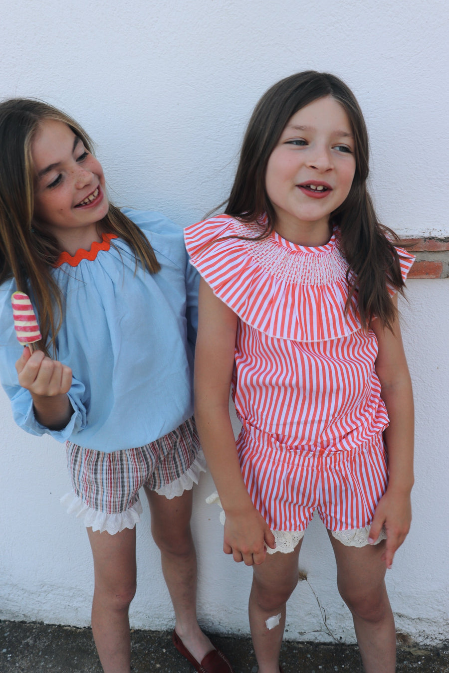 Short Rayas Tierra