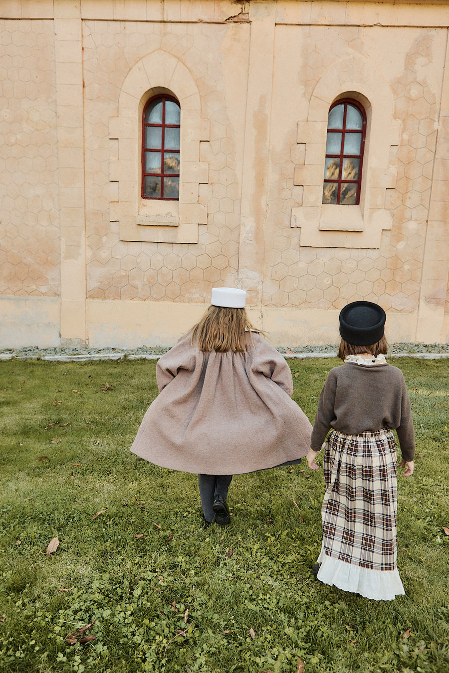 Falda Midi Ecocés Viyela Marrón