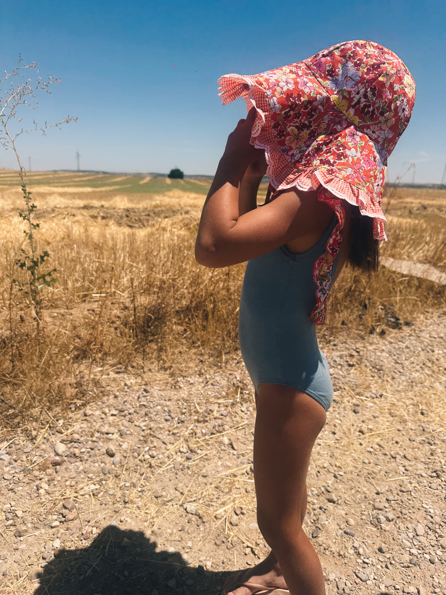 Gorrito Flores Coral