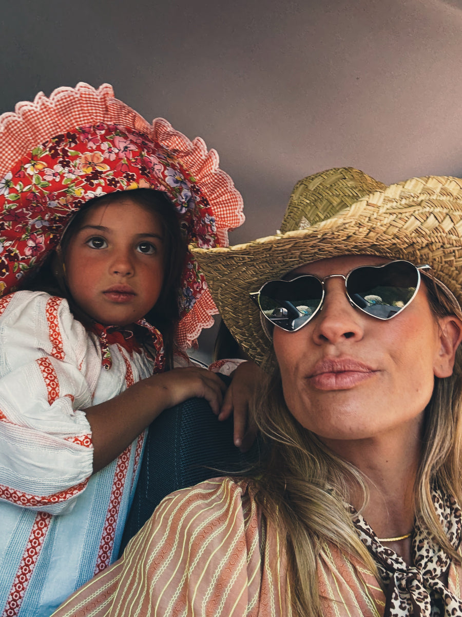 Gorrito Flores Coral