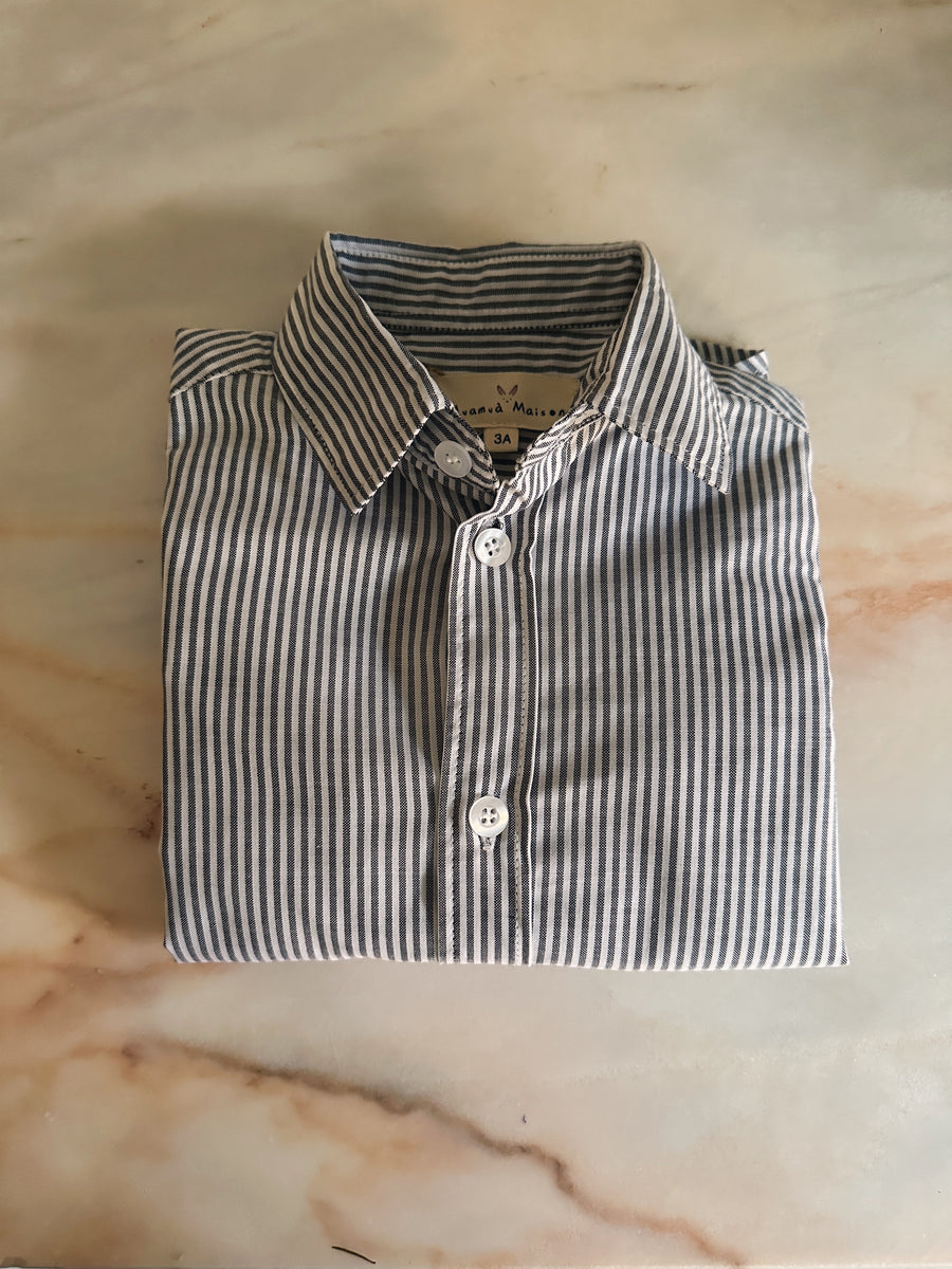 Camisa Oxford Gris