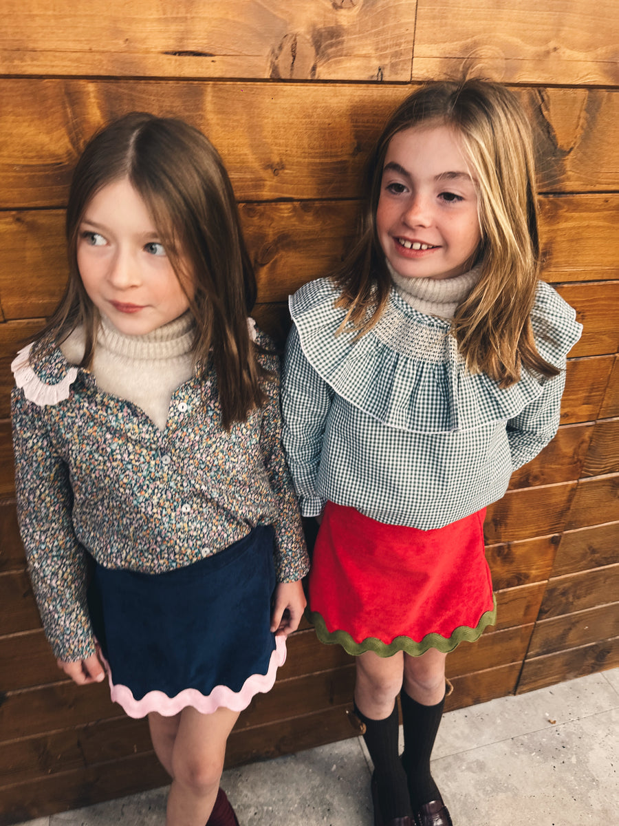 Blusa Smock Vichy Verde