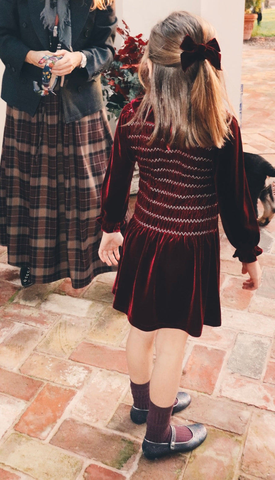 Lazo Terciopelo Burdeos