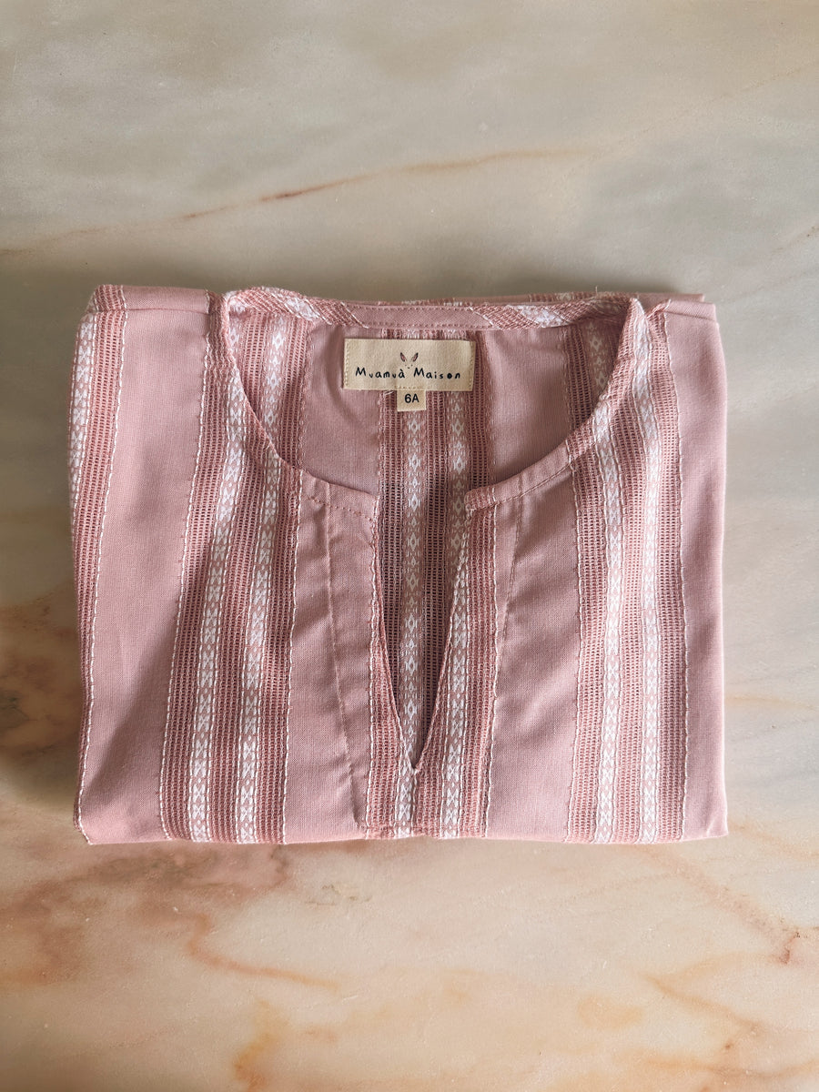Camisa Hippie Rosa Empolvado
