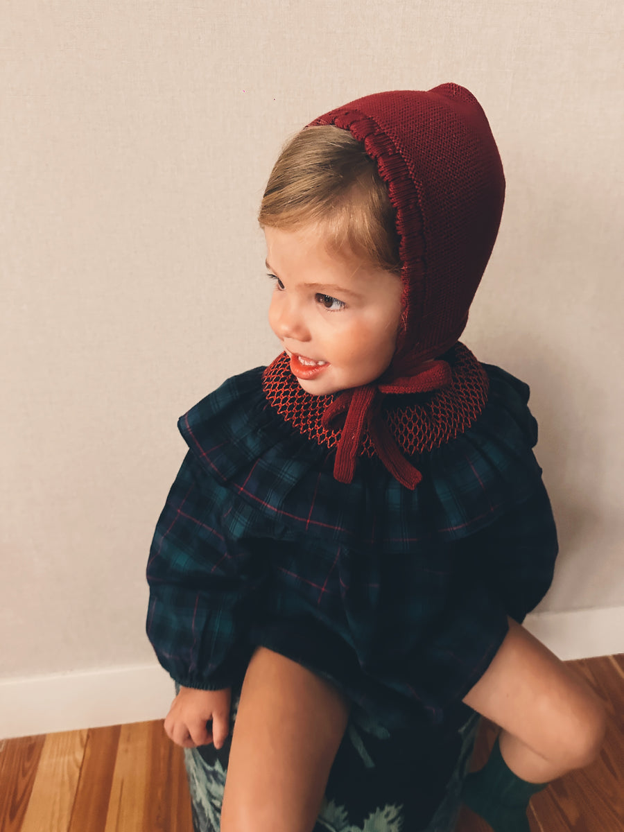 Ranita Smock Escocés Viyela Azul