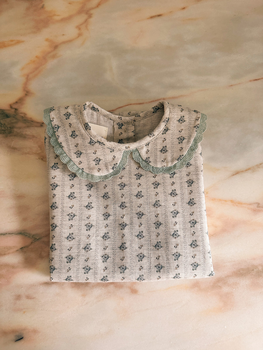 Ranita Flores Azul Puntilla