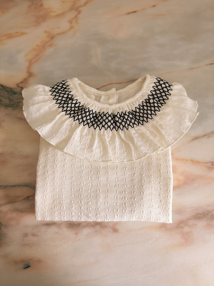 Ranita Smock Blanco y Negro