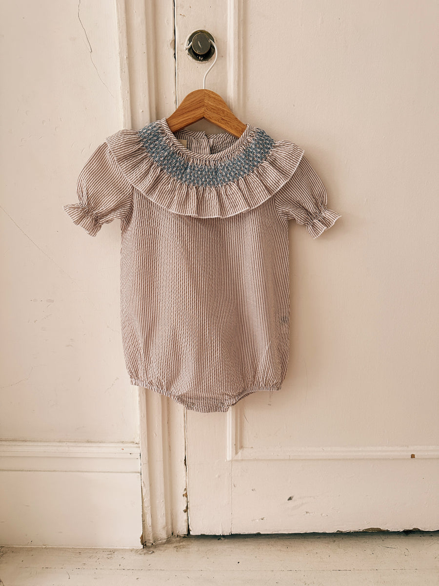 Ranita Smock Rayas Beige