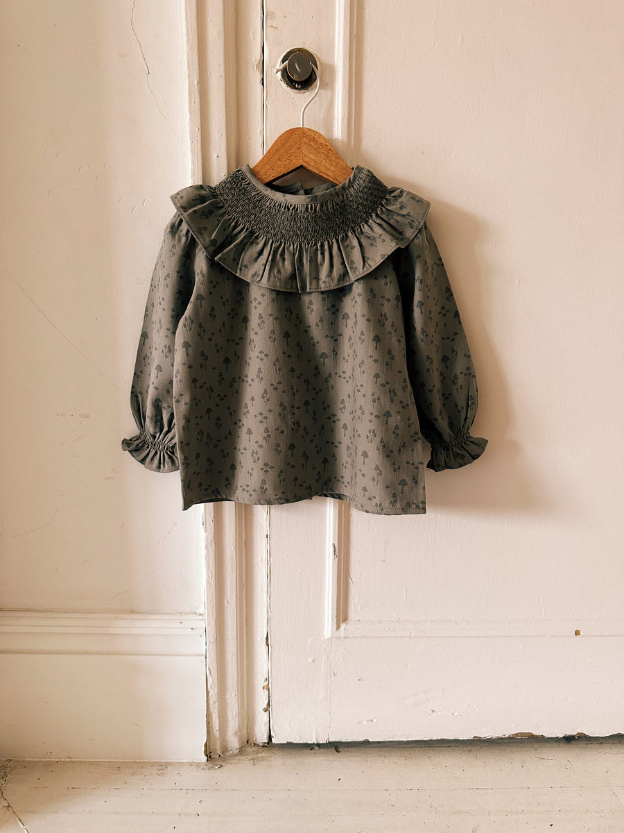 Blusa Smock Setas
