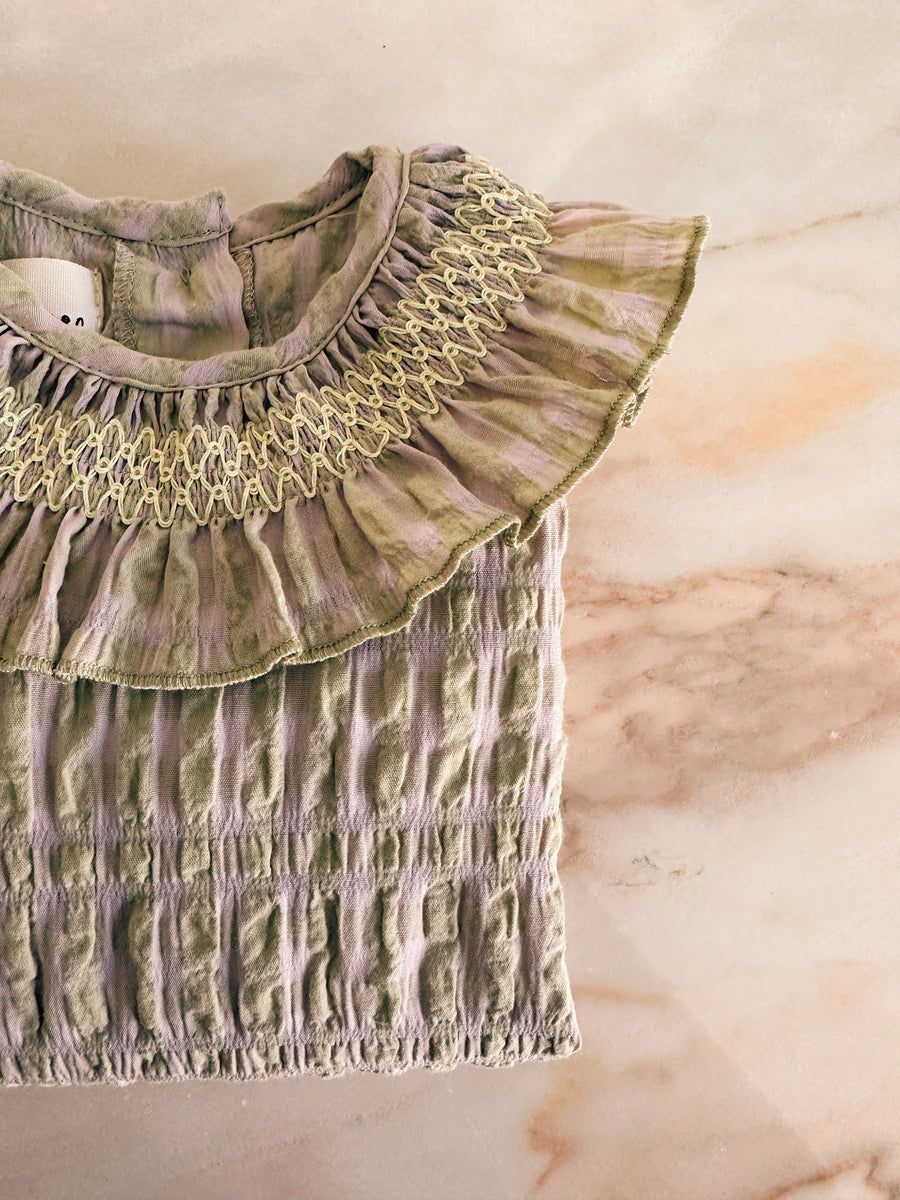 Ranita Smock Vichy Malva