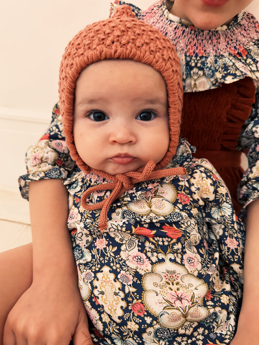 Ranita Smock Flores Azul Noche